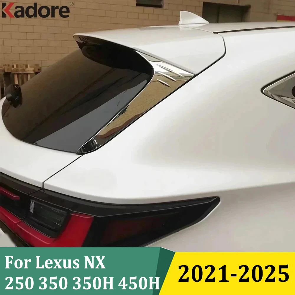 

For Lexus NX 250 350 350H 450H 2021-2025 Rear Window Side Spoiler Wing Cover Sticker Trim Car Exterior Accessories