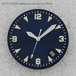 NH35 Dial Hands 32mm Watch Dial Hands Luminous Pointers for Mod fifty fathoms Watch Case fit NH35 Movement Replacements Repair