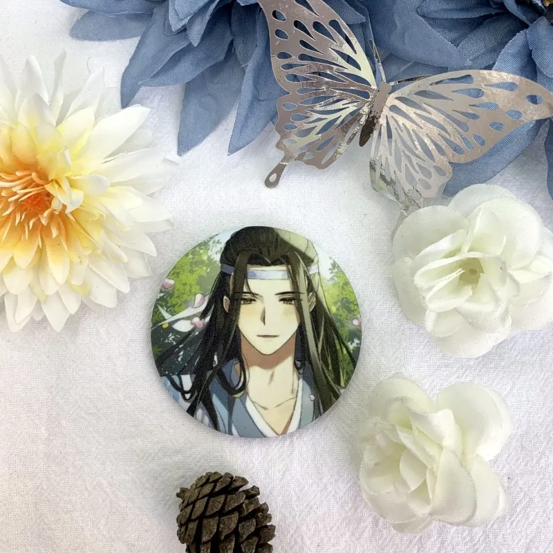 Mo Dao Zu Shi Anime Brooch Cartoon Wang Xian CP Surrounding Lan Wangji Wei Wuxian Badge Bag Clothes Jewelry Accessories Gifts