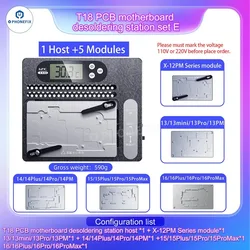 i2C T18 PCB Motherboard Layered Desoldering Station Rapid Heating For iPhone X-15 Pro Max Motherboard Separation Glue Removal