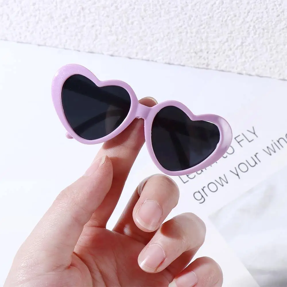 Fashion Plastic Pet Dog Sunglasses Cute Heart Sun flower Glasses For Small Cat Dog Puppy Photos Props Cat Eye-Wear