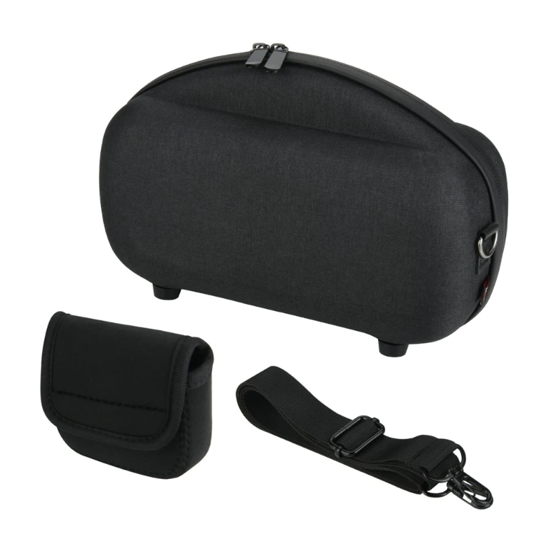 

Portable Speaker Case for Speaker,Hard Shell Travel Carrying Bag With Shoulder Strap Soft Velvets Lining Protections Dropship