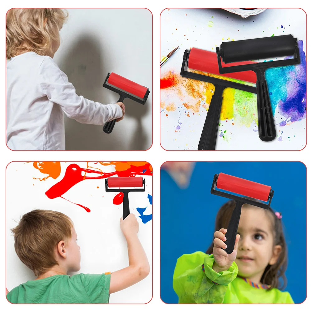 3 szt. Plastikowy wałek do malowania diamentami, łatwy w użyciu i czyszczeniu, ręczny wałek do scrapbookingu, malowania olejnego, narzędzia do stemplowania