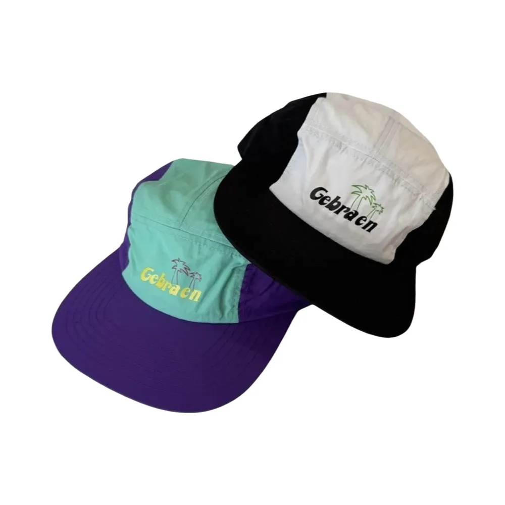 

Retro 5-Panel Baseball Cap Flat-brimmed Quick-Dry Sun Cap Thin Breathable Soft Brim Hat