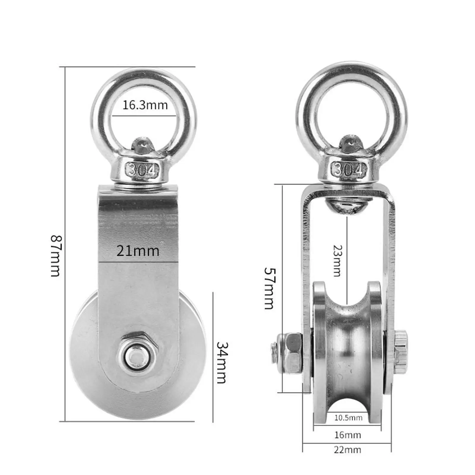 Pulley Block Fitness Equipment Wheel Pulley for Gym Clothesline Wire Rope