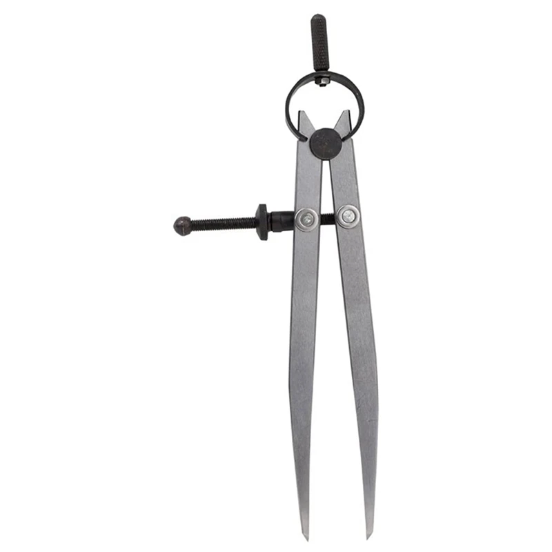 AT41 3Pcs 6 Inch Adjustable Lockable Steel Divider Wing Leather Compass