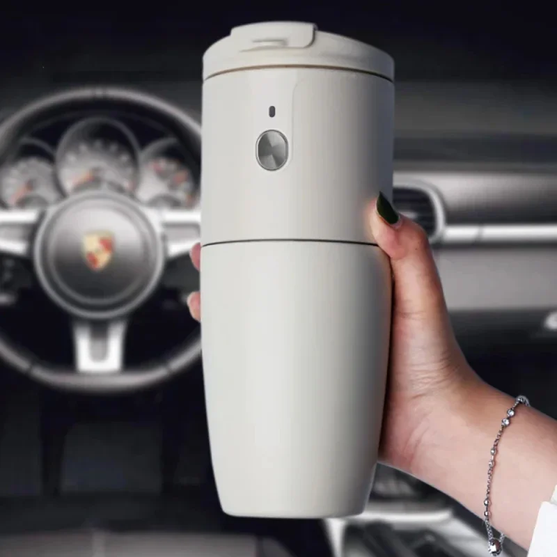 

2024 Portable Coffee Machine Car Hand Brewing Coffee Maker Fully Automatic Coffees Bean Grinder Office Travel