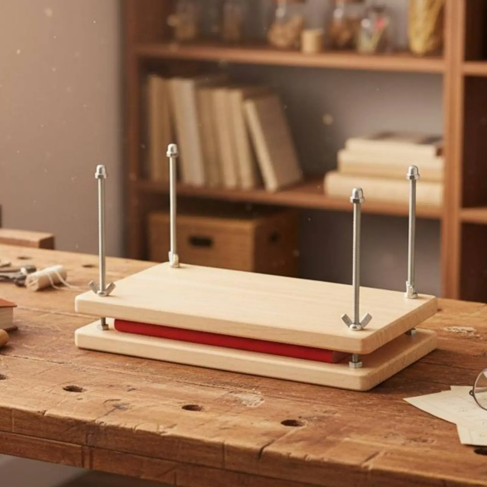 

Book Restoration Press Versatile DIY Bookbinding Tool DIY Book Binding Tool Warp-Resistant Bookmaking Equipment for Crafters