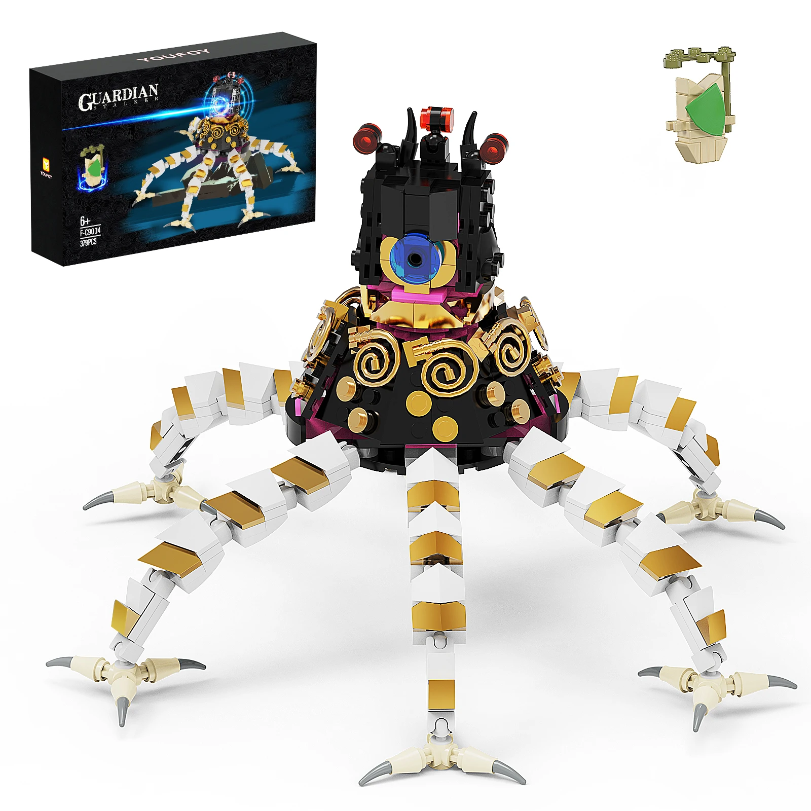 BuildMoc Breath of the Wild Guardian Of Zelda Building Block Game Multi Foot Monster Brick Toys regalo di natale di compleanno per bambini