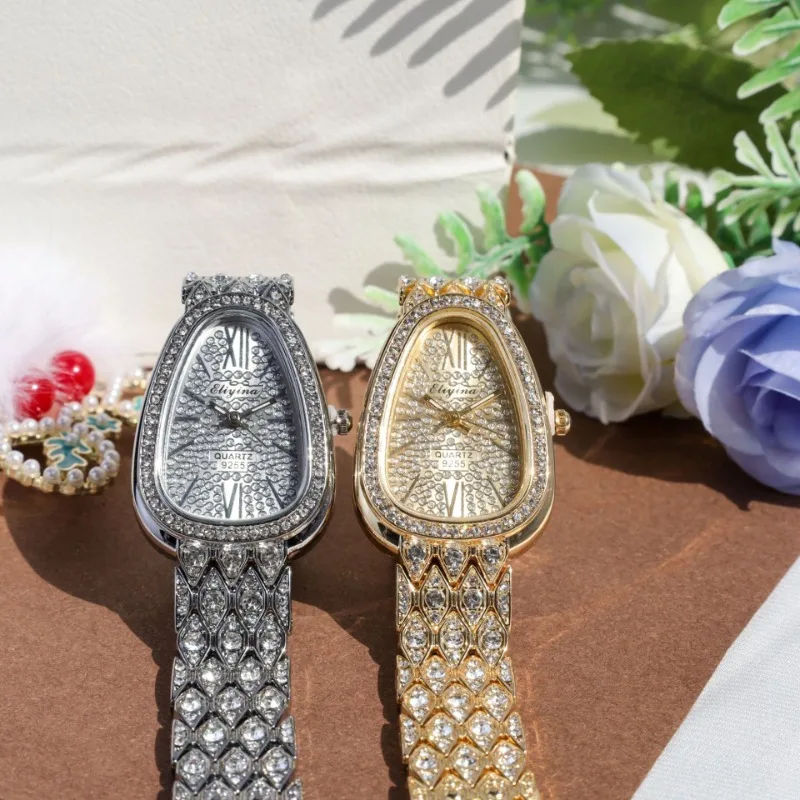 

Упрощенный дизайн, женские кварцевые часы в форме змеи, роскошный ремешок из нержавеющей стали, классические корейские женские наручные часы Montre Femme