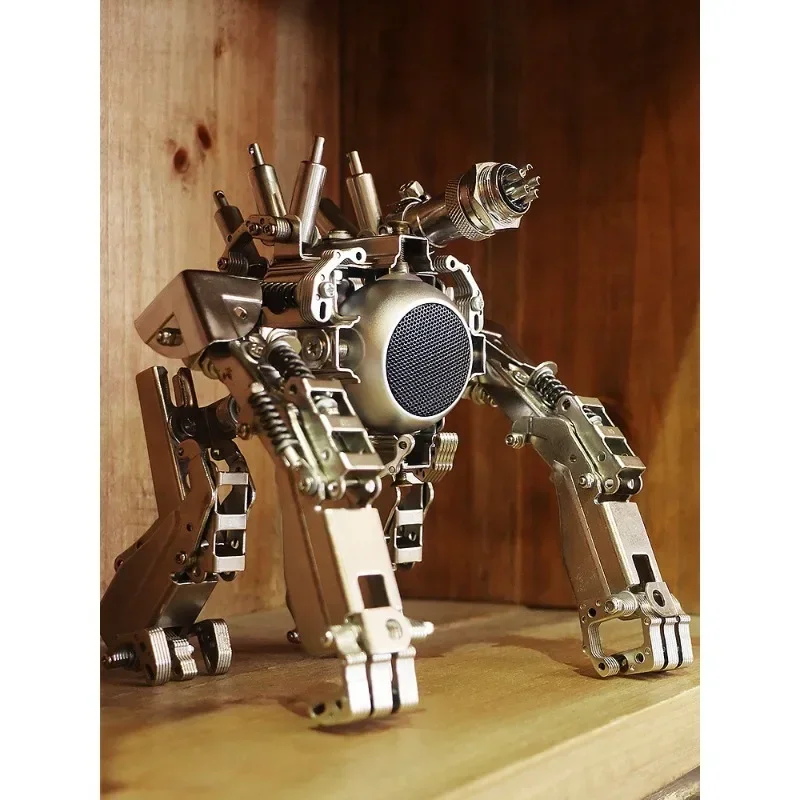 Mechanical Party Cyberpunk Wind Battle Ape Bluetooth Audio Metal Assembling Model Figure Tide Play Mecha Toy Ornament