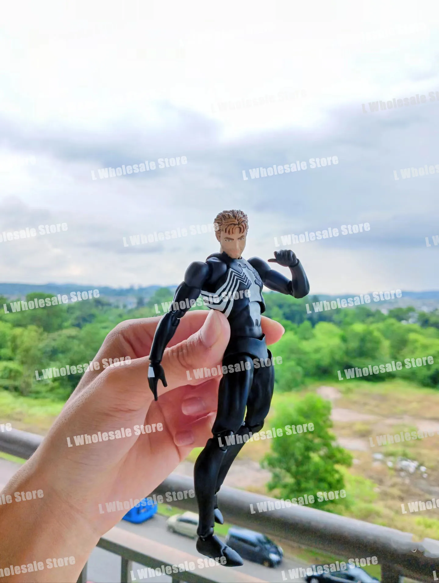 Ct Toys Spiderman Mafex 147 Black 2099 Miles Morales Agent Venom Amazing Yamaguchi Spider-Man Anime Action Figure Gifts Toys