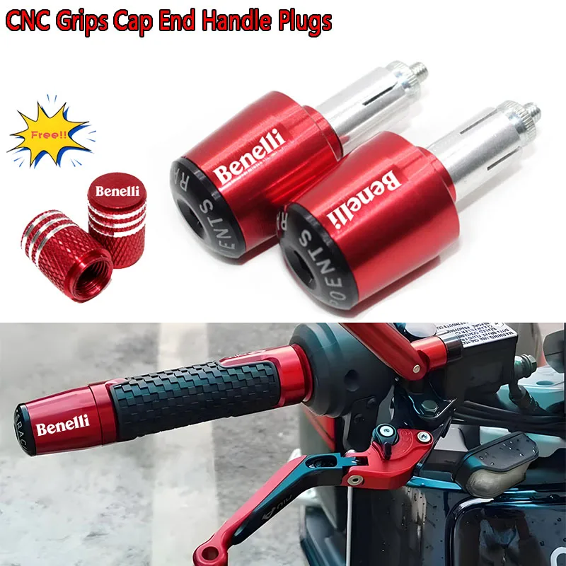 Handlebar Grips Handle Bar End Plugs For Benelli TNT 125 300 302 600 BN 600i 251 302 leoncino 500 leoncinoX BJ 500 BN600 TNT600