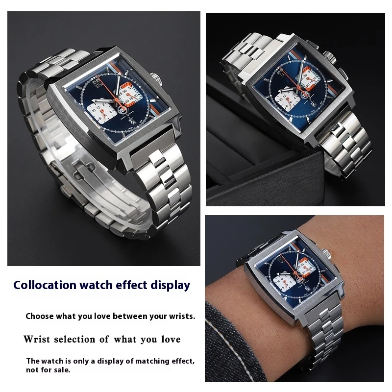 สายนาฬิกาสแตนเลสสำหรับผู้ชายสายนาฬิกาข้อมือ CBL2113 CBL2111 22มม. กันน้ำได้