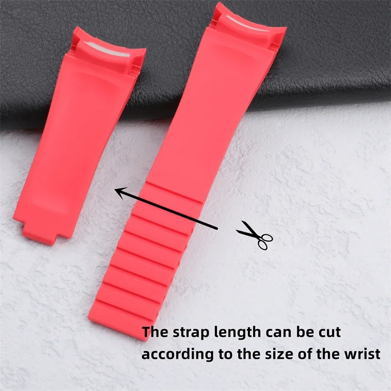 Мягкий натуральный резиновый ремешок для часов 20 мм для Rolex, ремешок Submariner Daytona Yacht Master GMT, браслет, складная пряжка