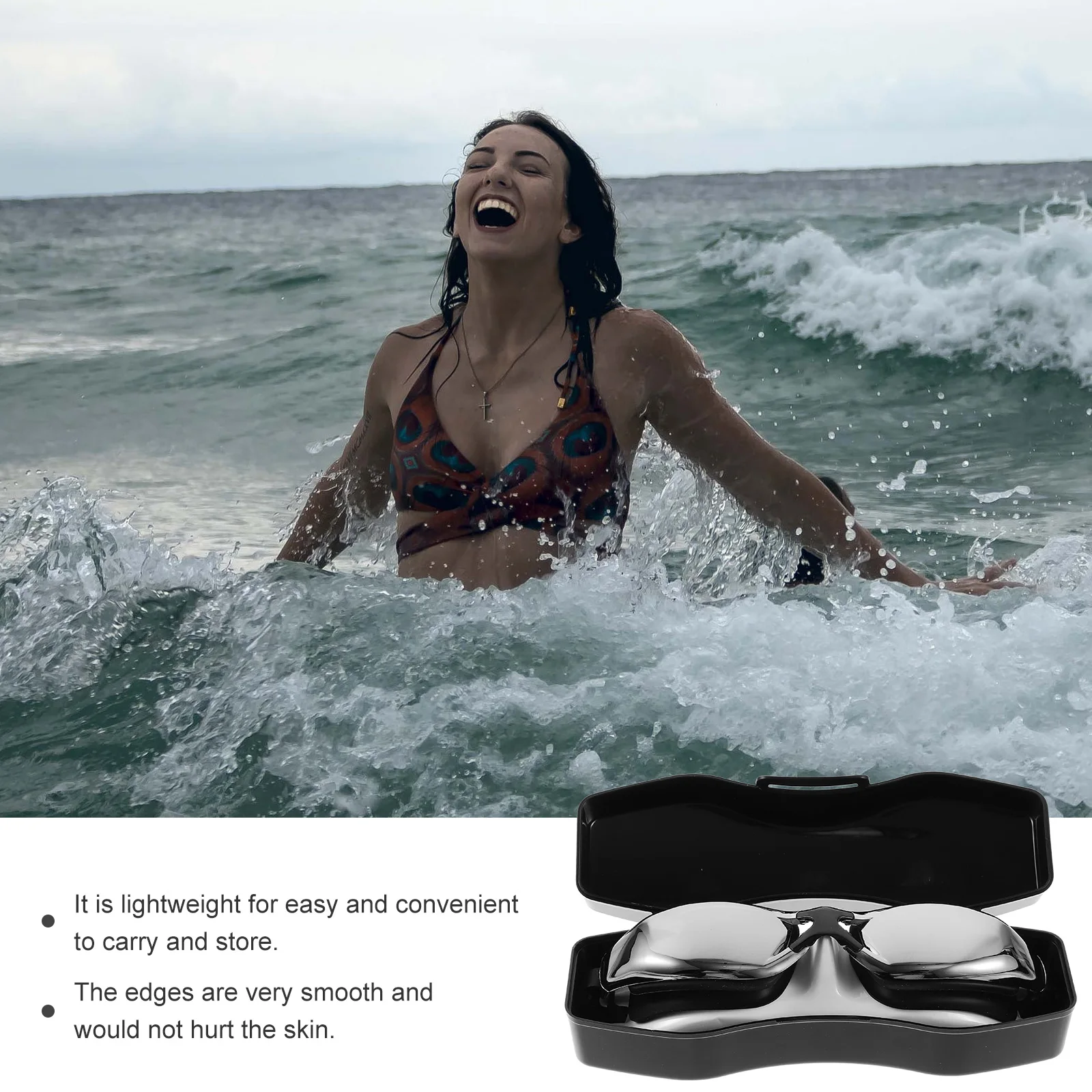 

Myopia Goggles Electroplated Swim Glasses Anti Fog Adult Waterproof Black Silicone Pool Bathing Outdoor Lightweight Portable