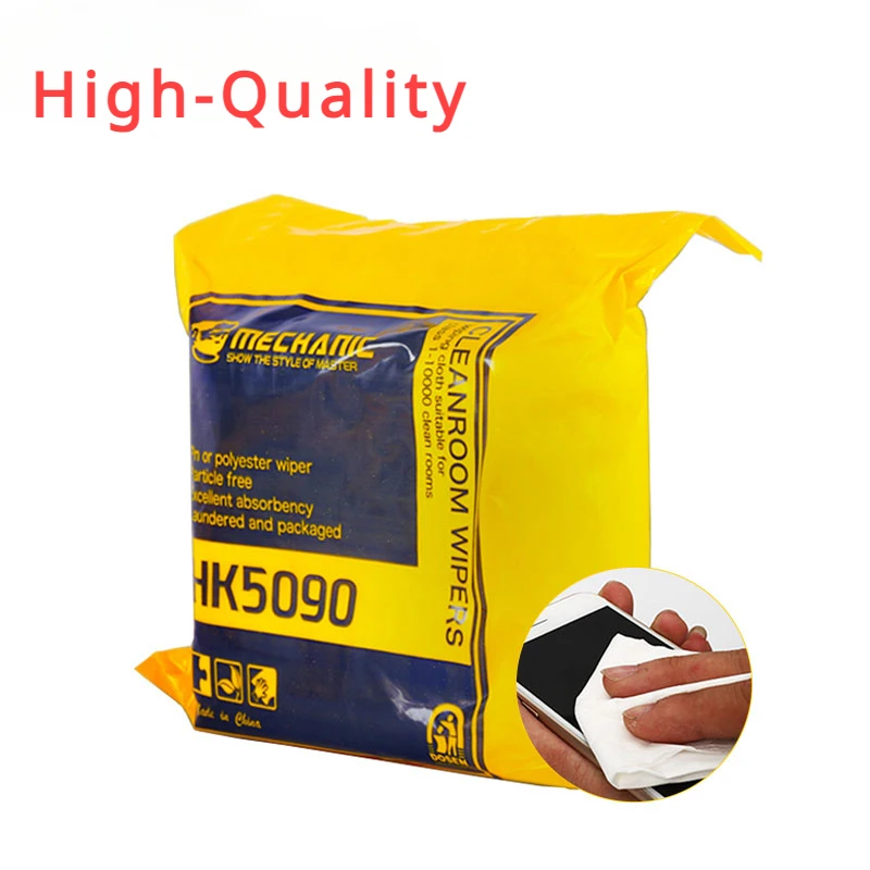 

MECHANIC HK5090 Anti-staic Cleanroom Wiper for Mobile Phone Laptop Camera LCD Screen Lens Back Cover Glass Dust Cleaning Cloth