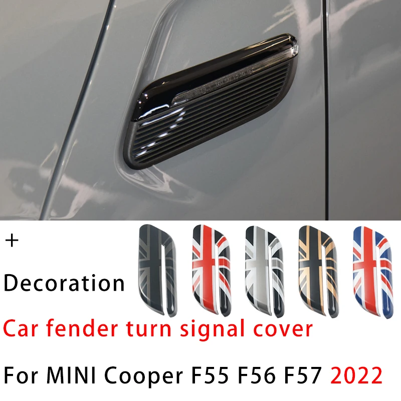 Car Fender Turn Signal Modification Exterior Light Decorative Cover Sticker For M Coope r F 55 F 56 F 57 2022 Auto Accessories