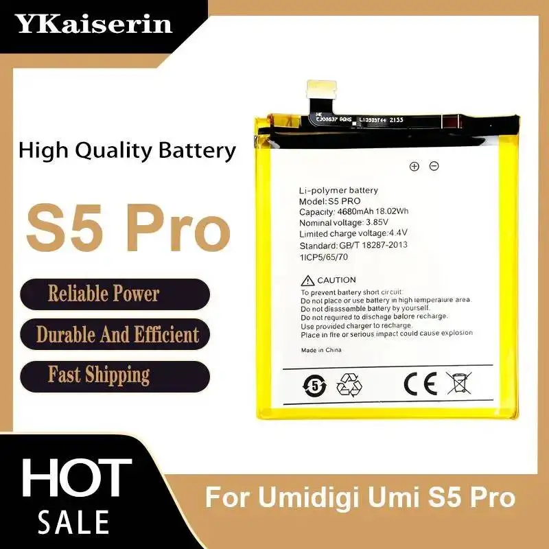 

Долговечная батарея 4680 мАч для мобильного телефона Umidigi Umi S5 Pro