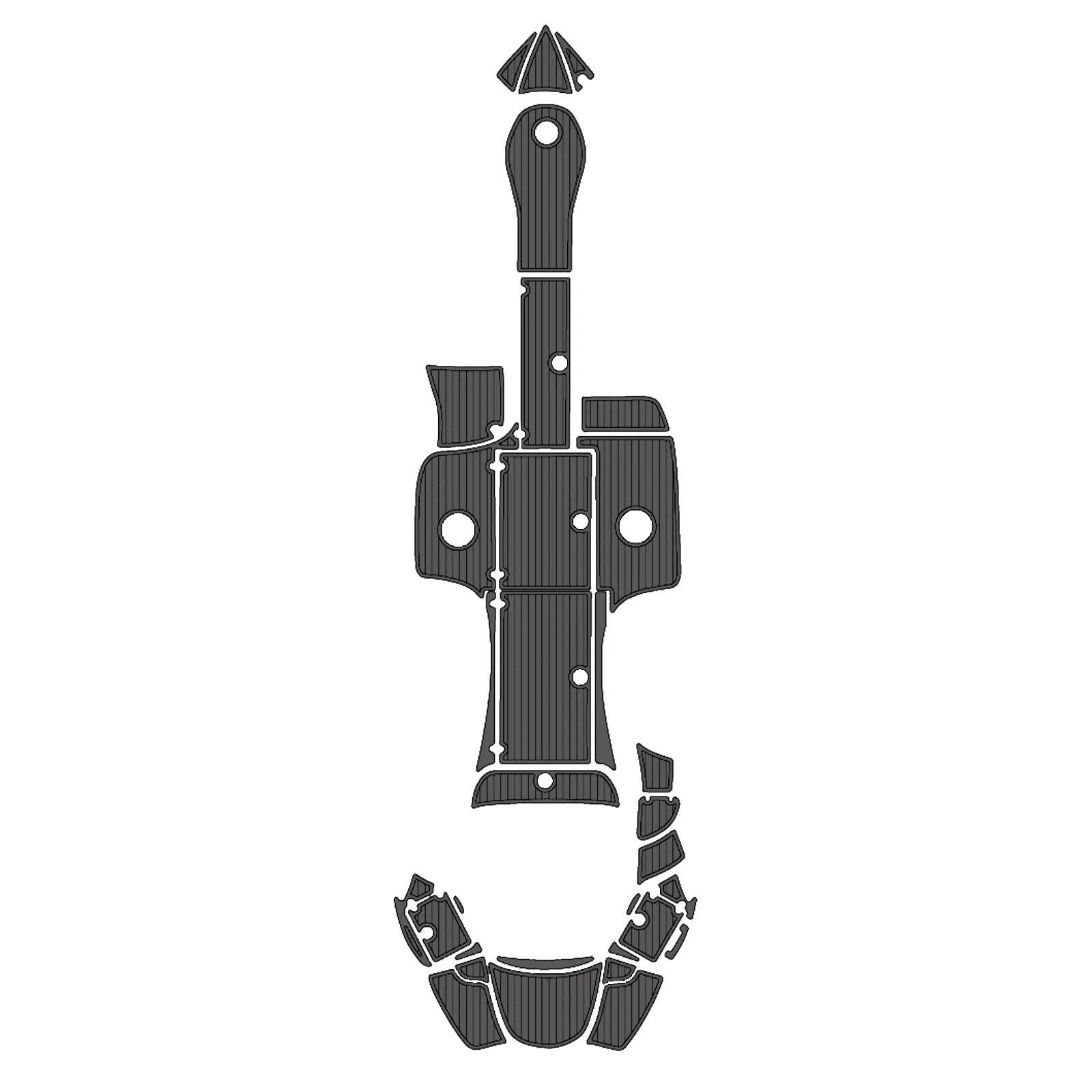 مجموعة التزيين البحرية لعام 2008 أزور 298 أرضيات القوارب البحرية إيفا رغوة يخت خشب الساج ورقة التزيين السجاد وسادة أرضية قابلة للتخصيص