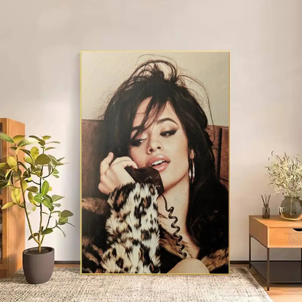 C-Camila Singer Cabello Poster Versatile HD Waterproof Wall Art Self-Adhesive Decor for Any Space Ideal Gift
