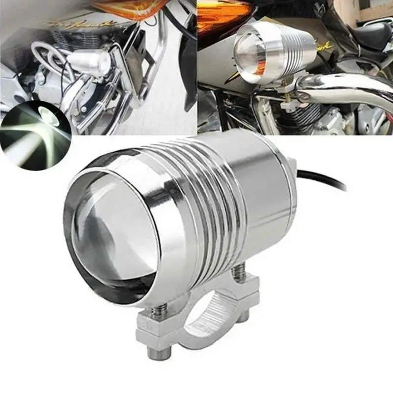 Universal Motorcycle Headlight 12V Led Lights For Motorcycle Led 1200LM External LED Spotlight Fits 7 8 Inch Diameter Handlebars