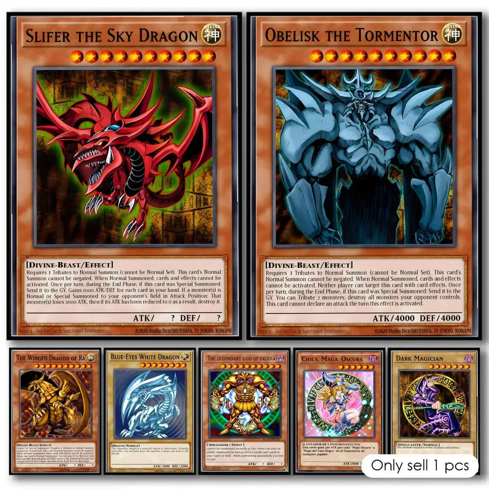 Animr Y-Yu-Gi-Oh Painting Calligraphy Canvas Poster Wall Art Prints for Living Room Bedroom Office Home Decoration Gift