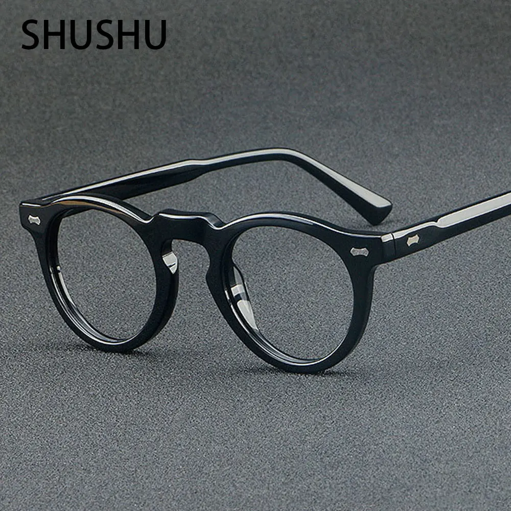 New Cat's Eye Women Plate Glasses Frame Vintage Glasses Men Rice Nail Glasses Light Luxury Brand Glasses Computer Literature