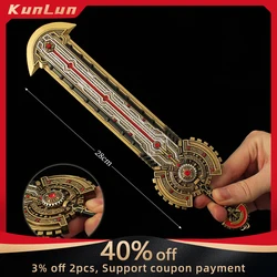 28cm Douluo Continent Animation Surrounding Mteal Weapon Sword Knife Model Copsplay Prop Table Ornament Decoration Gift Boy Toys