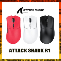 Attack Shark R1 Lightweight Tri Mode Paw3311 Bluetooth Wireless Mouse Esports Gaming Mouse Ergonomics Customized PC Accessories