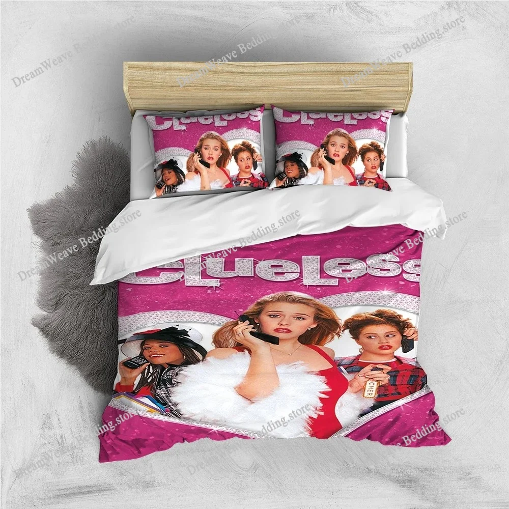 

C-Clueless Moive Duvet Cover Set Home Style Bedding Soft Laundry Cotton Bed Student Dormitory Gift