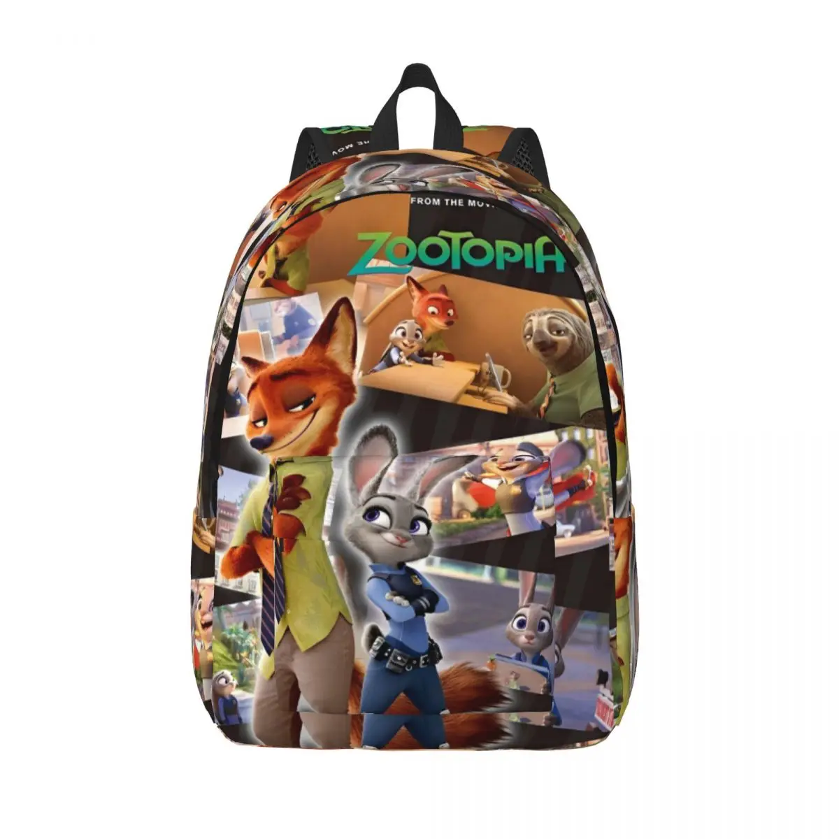 

Zootopia Backpack for Men Women Fashion High School Work Daypack Judy Hopps Nick Wilde College Canvas Bags Gift