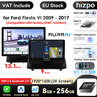 Hizpo 2K Screen Wireless Apple Carplay Android Auto for Ford Fiesta VI SYNC Car Radio Infotainment Multimedia Player GPS Stereo