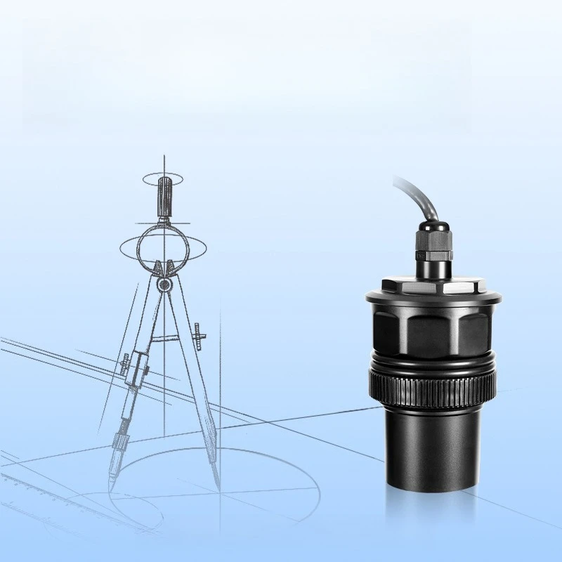 

Ultrasonic level gauge integrated split sensor transmitter 4-20mA control RS485 water