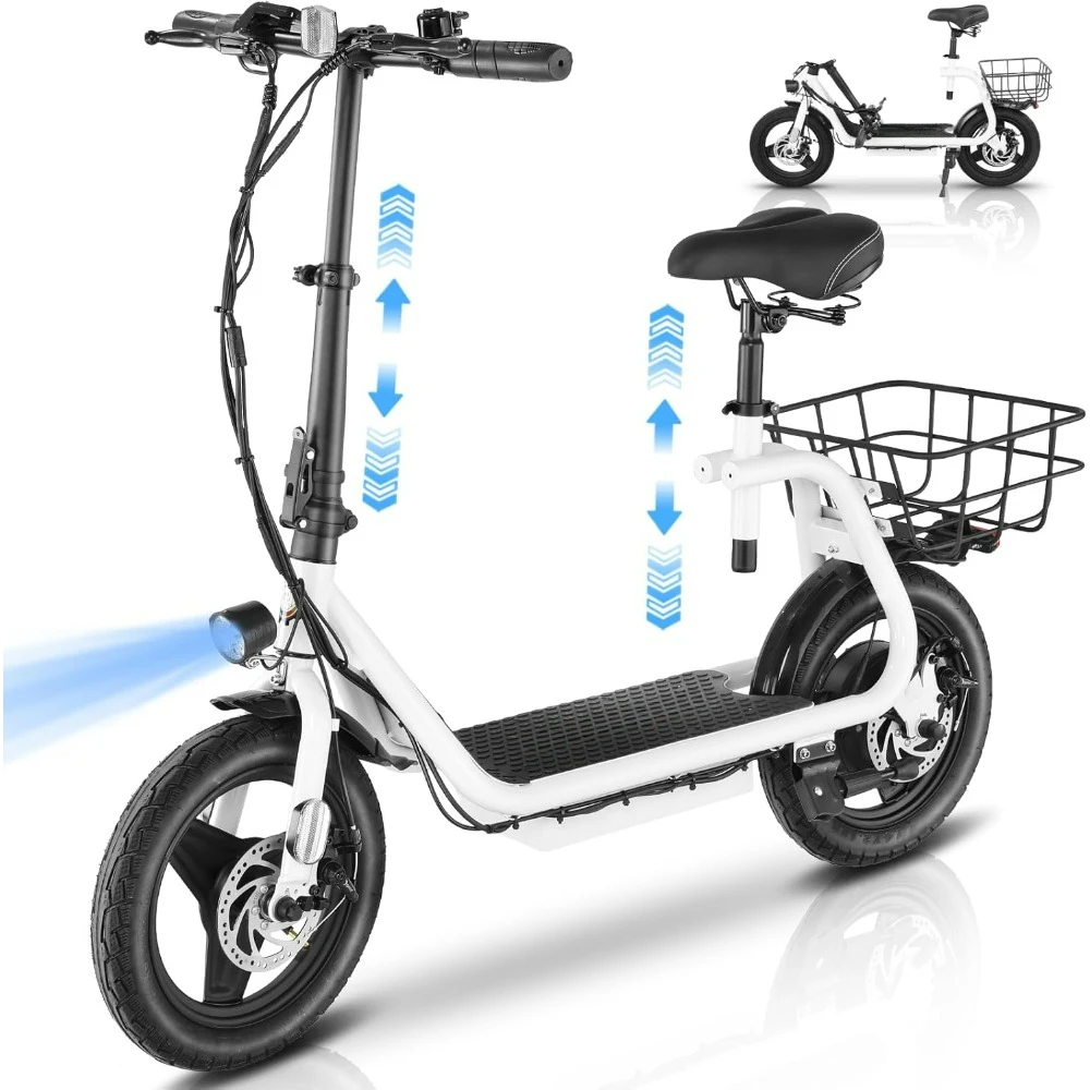 Peak 1200W Electric Scooter with Seat 14