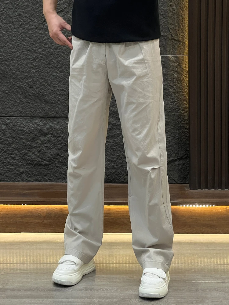 

Американские повседневные брюки, мужские осенне-зимние новые однотонные простые прямые длинные брюки, молодежные свободные брюки десантника