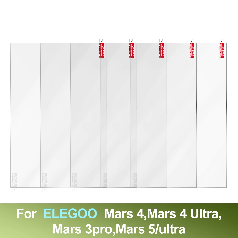 3D Printer Accessory 5pcs 6.66inch Screen Protector  Film for Elegoo Mars 4,Mars 4 Ultra,Mars 3pro,Mars 5/ultra LCD 3D Printer