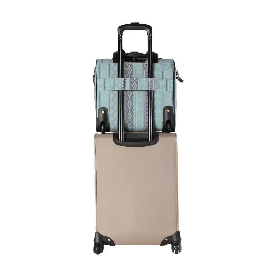 حقيبة حمل مقاس 15 بوصة صغيرة لعطلة نهاية الأسبوع بين عشية وضحاها حقائب سفر للأعمال خفيفة الوزن وعجلتين دوارة تحت حقيبة المقعد