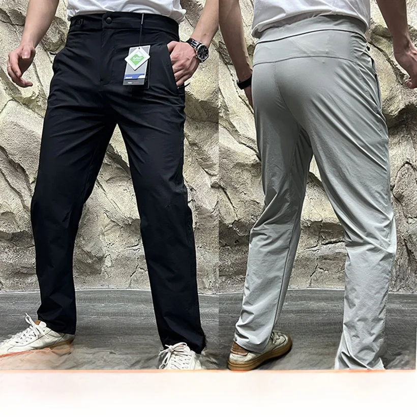 

Leavo Johnson Premium Outdoor Qui Dry Breathable Elastic Busin Casual Pants Straight Leg Long Youthful Sle Pure Color