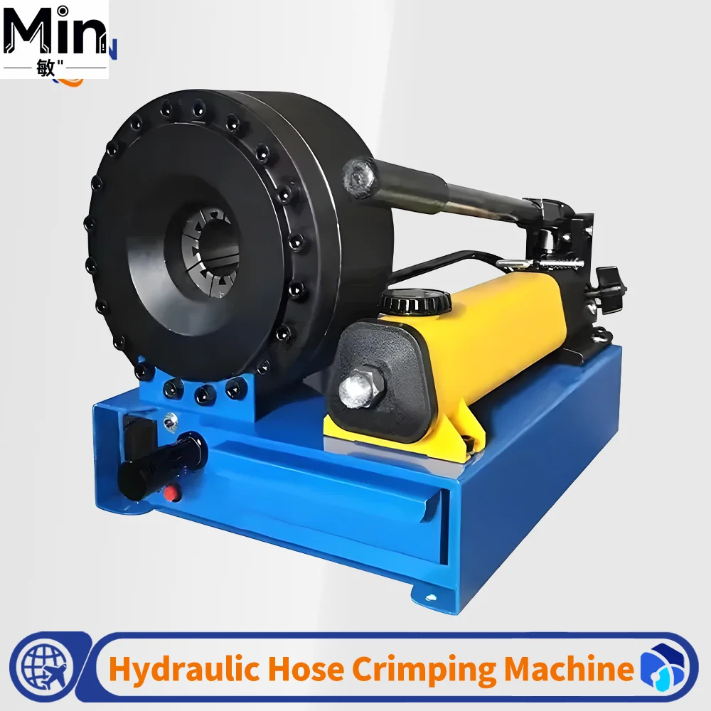 Small Manual Hydraulic Hose Crimping Machine Hydraulic Oil Tube Explosion Stack Pipe Water Brake Extruding Crimping Equipment