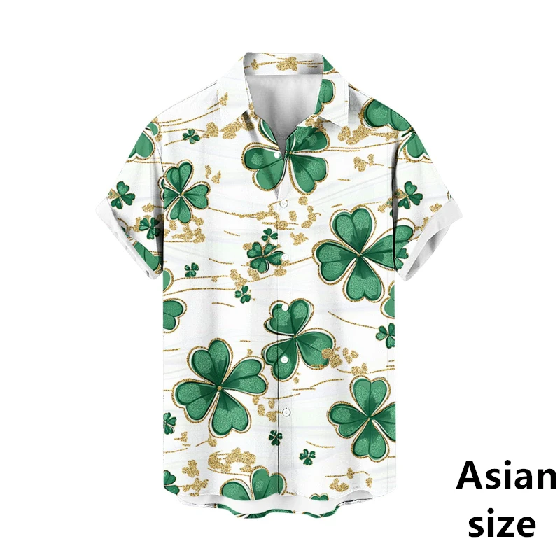 2025 ใหม่St. Patricks Dayเสื้อสําหรับผู้ชายผู้หญิงLucky Green Clover Festival Partyเสื้อแขนสั้นเสื้อลําลอง