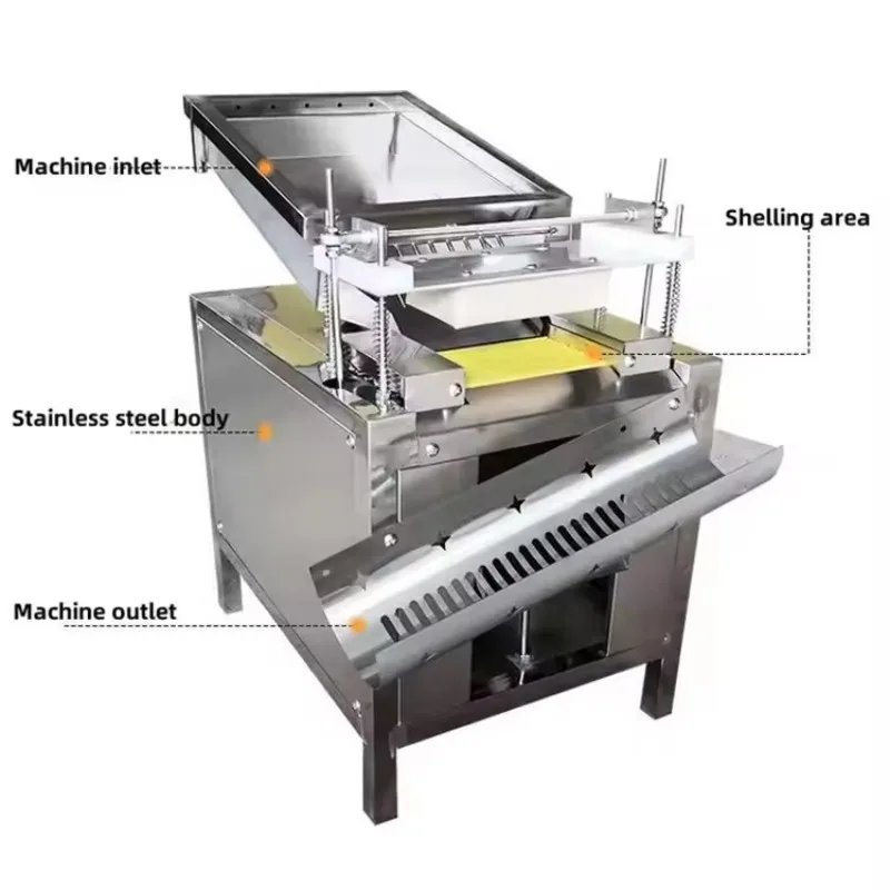 

Hot Sale Quail Shell Peeler Machine/ Automatic Quail shell Breaking Peeling Machine