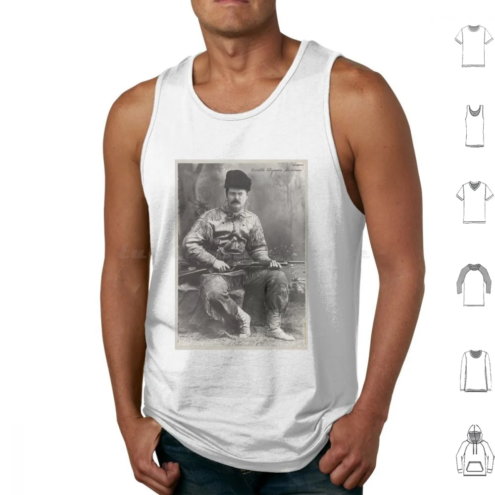 Ronald Ulysses Swanson Tank Tops Vest Sleeveless Parks And Recreation Parks And Rec Parks Swanson Ron Swanson Leslie Knope