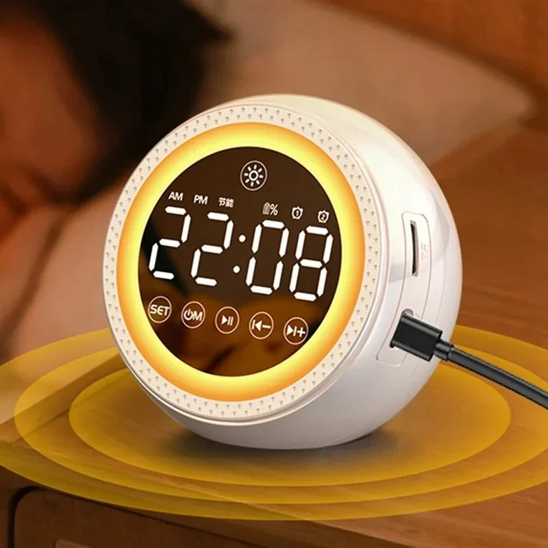 2025 تك سمّاعات بلوتوث AI مع شاشة ساعة الطقس الذكية مكبر صوت AI دراسة العمل المنزلي لشاومي هواوي آيفون الدردشة الصوتية #5