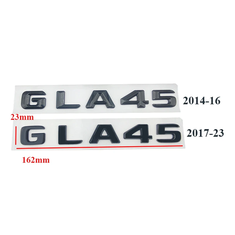 3d ABS Chrome GLA 45 GLA45 Logo Letters Car Trunk Emblem Badge Sticker For GLA45 H547 Accessories