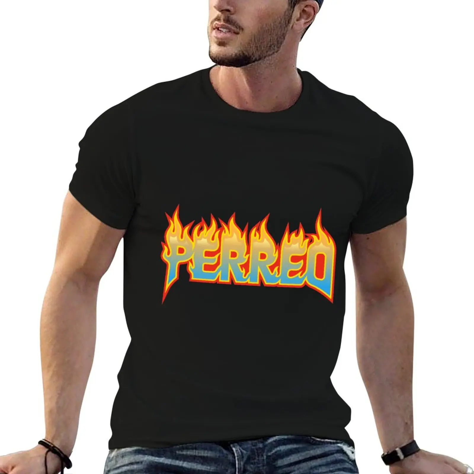 

Perreo T-Shirt fashion shirts summer clothes blanks mens t shirts pack