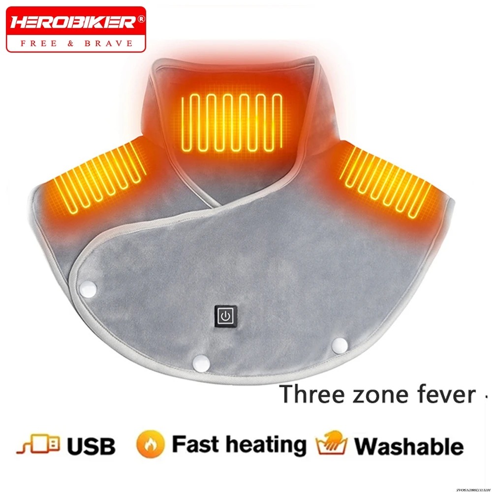 

Shoulder Neck Heating Pad Electric Vibration Shawl Warm Shoulder Neck Warmer For Neck Shoulders 3 Heat Settings Safe Shoulder