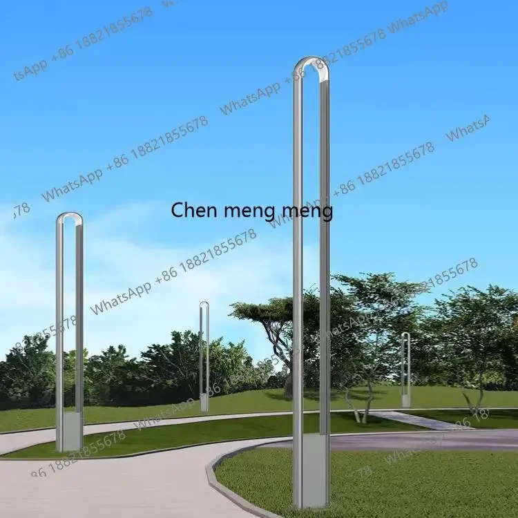 G153 أضواء الحديقة الحديثة في الهواء الطلق حديقة مربعة LED جولة مربع المشهد أضواء حديقة الطريق #2