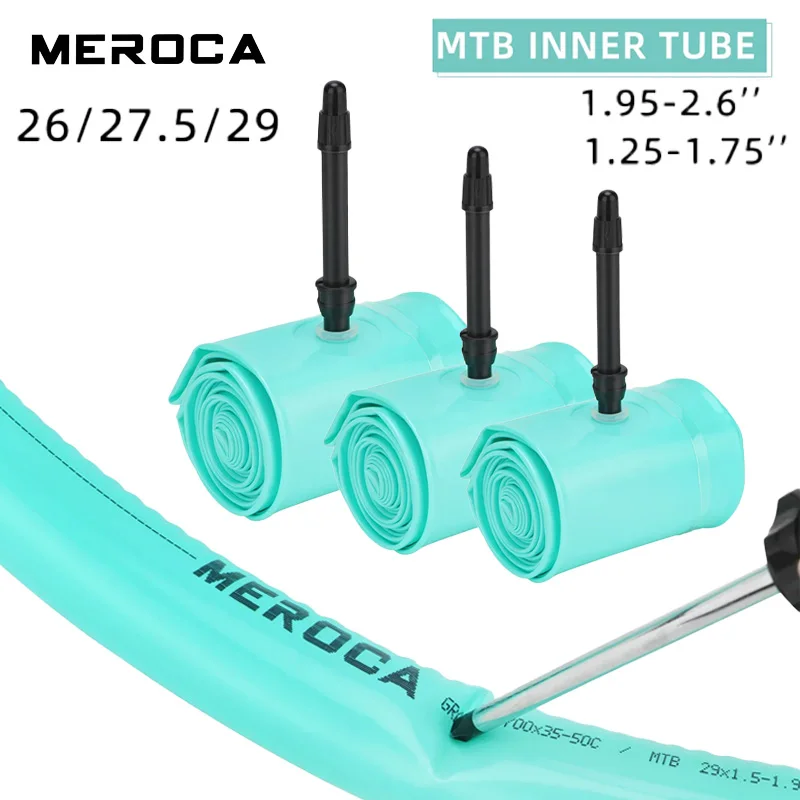 MEROCA TPU tubo interior de bicicleta 26 27,5 29 pulgadas MTB neumático de bicicleta de montaña tubo interior válvula Presta antipinchazos tubo interior de 26 pulgadas
