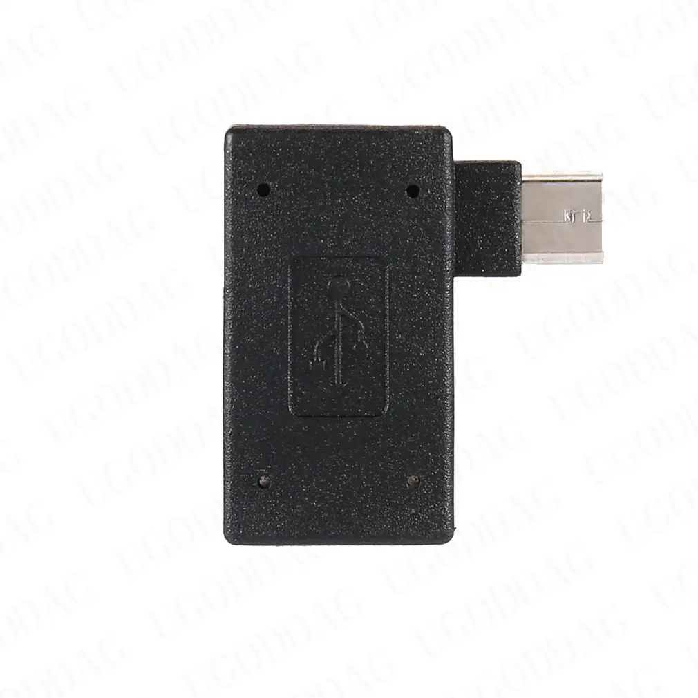 Micro Adapter USB 2.0 kobiecy męski Micro OTG zasilacz 2018 Port 90 stopni lewy 90 prostopadły adaptery USB OTG